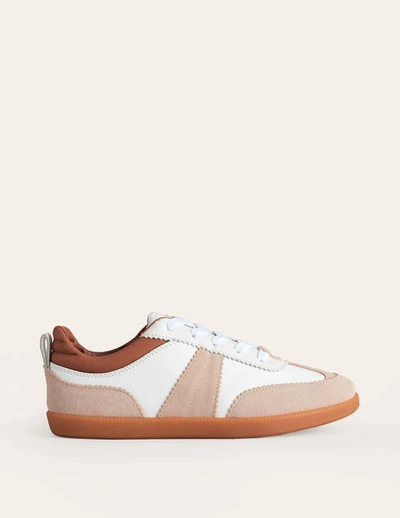 Boden Erin Retro Tennis Sneakers White Mix Women