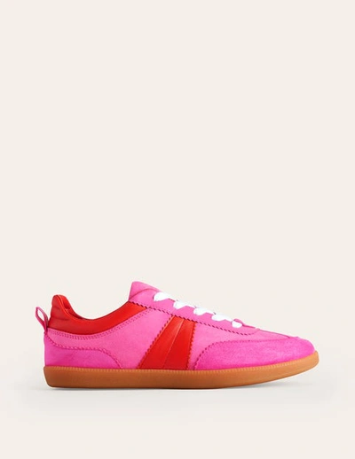 Boden Erin Retro Tennis Sneakers Pink Colourblock Women