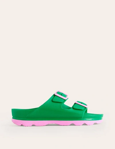 Boden Lyla Double Buckle Slide Rich Emerald Women