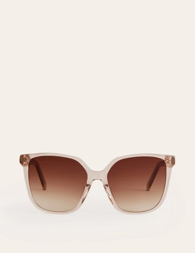Boden Thin D Frame Sunglasses Nude Women  In Brown