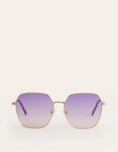 Boden Angular Metal Sunglasses Purple/pink Women