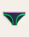 BODEN Santorini Bikini Bottoms Navy/ Green Colourblock Women Boden