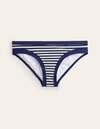 Boden Santorini Bikini Bottoms Navy/ Ivory Stripe Women  In Navy/ Ivory Stripe