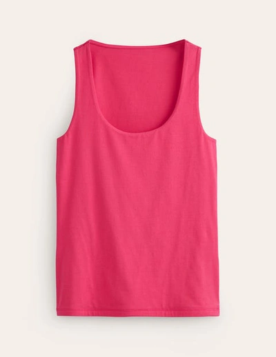 Boden Double Layer Scoop Neck Vest Rethink Pink Women