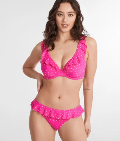 Freya Jewel Cove Italini Bikini Bottom In Raspberry