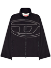 Diesel J-vatel Jacket With Application In Black