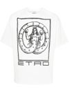 ETRO ETRO COTTON T-SHIRT WITH GRAPHIC PRINT