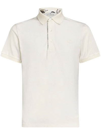 ETRO ETRO POLO SHIRT WITH PEGASUS EMBROIDERY