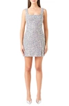 ENDLESS ROSE SEQUIN TWEED SLEEVELESS MINIDRESS