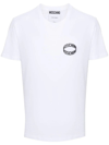 Moschino Versatile Crew Neck Short Sleeve T-shirt In White