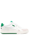 Palm Angels 'palm University' Leather Sneakers In White