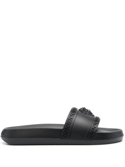 Buy Versace Medusa Thong Sandals In White - Nero & Oro At 43% Off