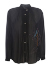 FORTE FORTE FORTE FORTE MOTIF EMBROIDERED BUTTONED SHIRT