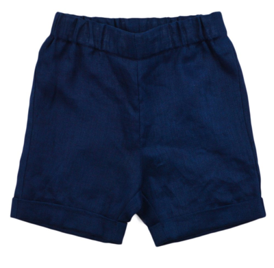 La Stupenderia Elasticated Waistband Shorts In Blue