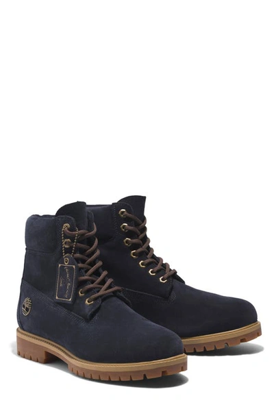 Timberland 6-inch Heritage Waterproof Insulated Lace-up Boot In Dark Blue
