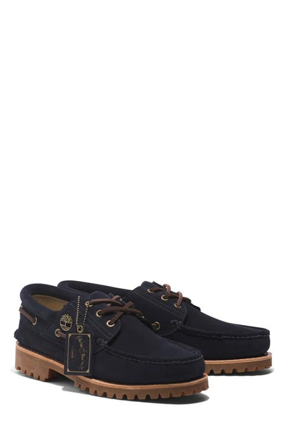 Timberland Authentic Boat Shoe In Dark Blue