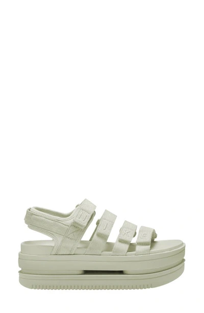 Nike Icon Classic Platform Sandal In Sea Glass/ Sea Glass