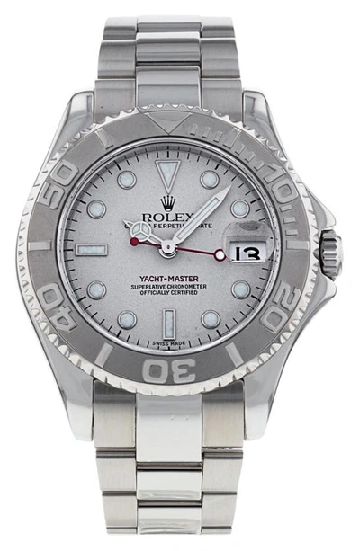 Watchfinder & Co. Rolex  Yacht Master Bracelet Watch, 35mm In Platinum