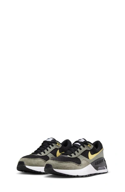 Nike Kids' Air Max Systm Trainer In Black/ Stucco/ Black/ Gold