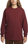 Nike Men's  Sportswear Premium Essentials Long-sleeve T-shirt In Dark Team Red