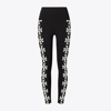 Tory Sport Compression Logo 7/8 Legging In Black T Logo Row