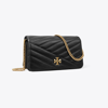 Tory Burch Kira Chevron Chain Wallet In Black