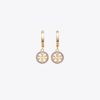 Tory Burch Miller Pavé Hoop Earring In Gold