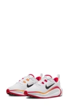 Nike Kidfinity Sneaker In White/ Black/ Red/ Tart
