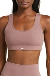 Nike Women's Alate All U Light-support Lightly Lined Ribbed Sports Bra In Purple