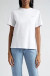 Coperni T-shirt Col Rond En Coton In Optic White