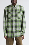 GIVENCHY PLAID OVERSIZE BUTTON-UP SHIRT