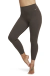 Nike Women's Zenvy Gentle-support High-waisted 7/8 Leggings In Baroque Brown/ Black