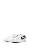 Nike Kids' Blazer Low '77 Low Top Sneaker In White/ Grey/ Midnight Navy