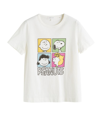 Chinti & Parker X Peanuts The Gang 印花t恤 In White