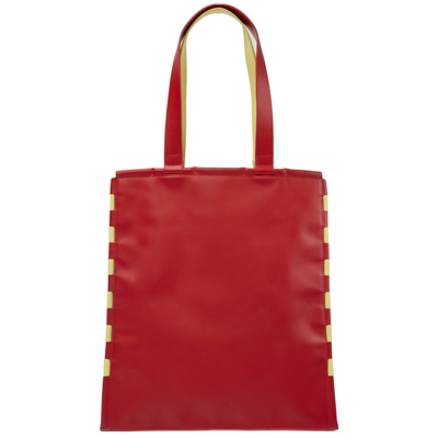 Camper Unisex Shoulder Bags In Red