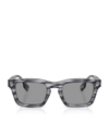 Burberry Acetate Square Sunglasses In Grey