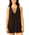 SALT + COVE JUNIORS' STRAPPY-TRIM TANK DRESS COVER-UP, CREATED FOR MACY'S