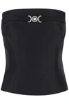 Versace Embellished Wool And Silk-blend Top