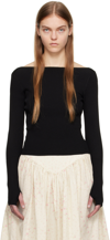 SANDY LIANG BLACK TIMES SWEATER