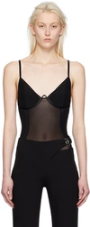 Camilla And Marc Black Leander Bodysuit In Dblk Black