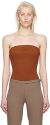 Camilla And Marc Brown Corbin Bodysuit In M80 Terracotta