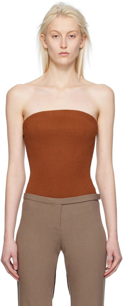 Camilla And Marc Brown Corbin Bodysuit In M80 Terracotta