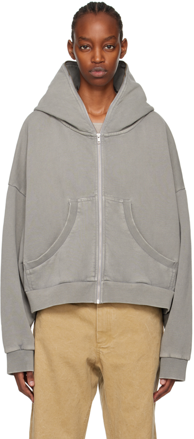 Entire Studios Gray Eternal Hoodie In Rhino