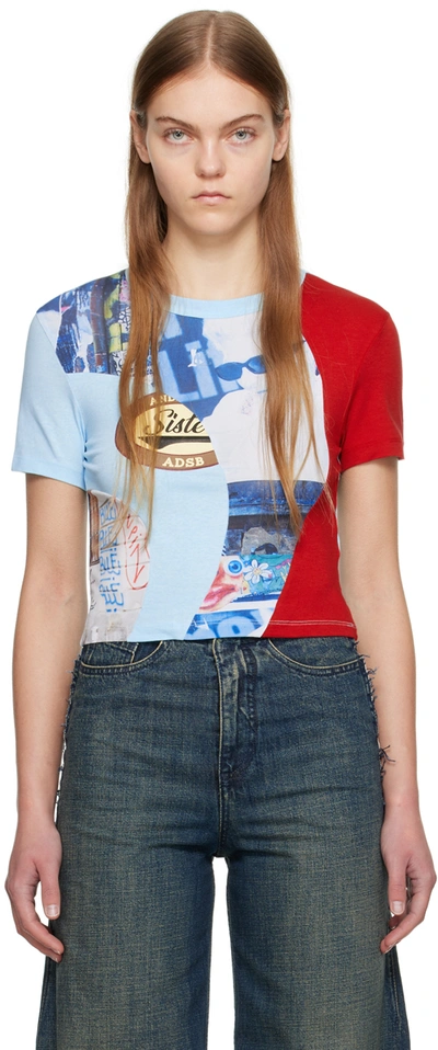 Andersson Bell Ssense Exclusive Blue Adsb Film Archive T-shirt