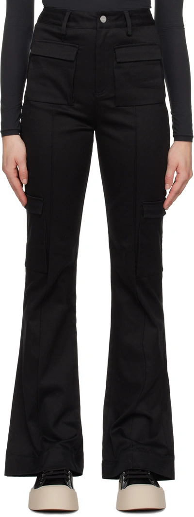 Holzweiler Black Caro Cargo Trousers In 1051 Black