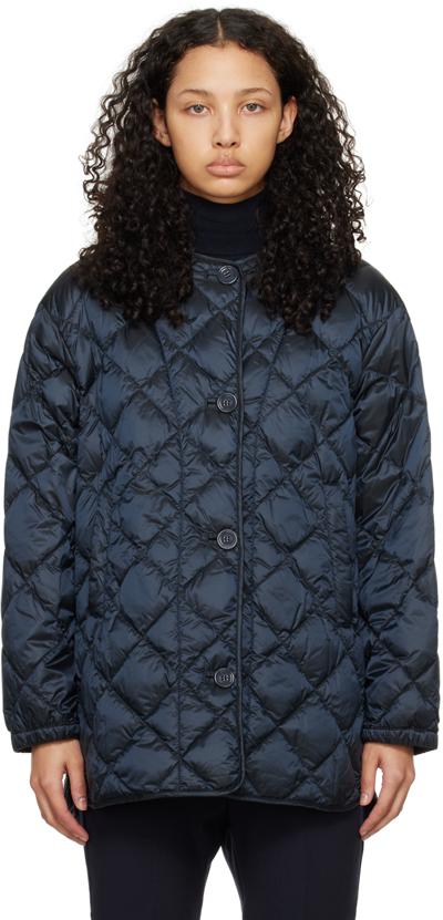 Max Mara Csoft Quilted Jacket - The Cube In Blu_notte