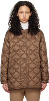 MAX MARA BROWN CSOFT DOWN JACKET