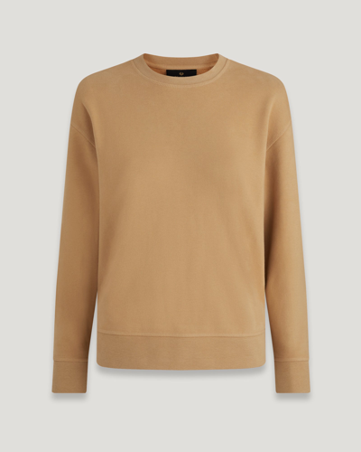 Belstaff Signature Sweatshirt In Dark Sandstone