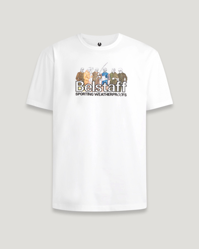 Belstaff Sportsman Graphic T-shirt In White