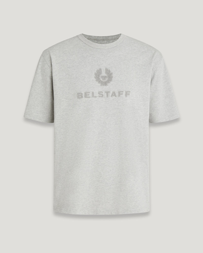 Belstaff Varsity T-shirt In Old Silver Heather